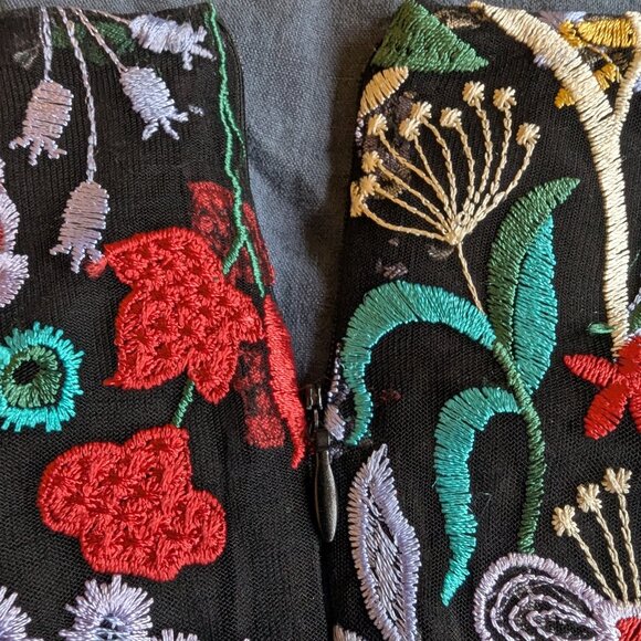 Sam Edelman embroidered floral dress, size 2, EUC - Picture 10 of 12